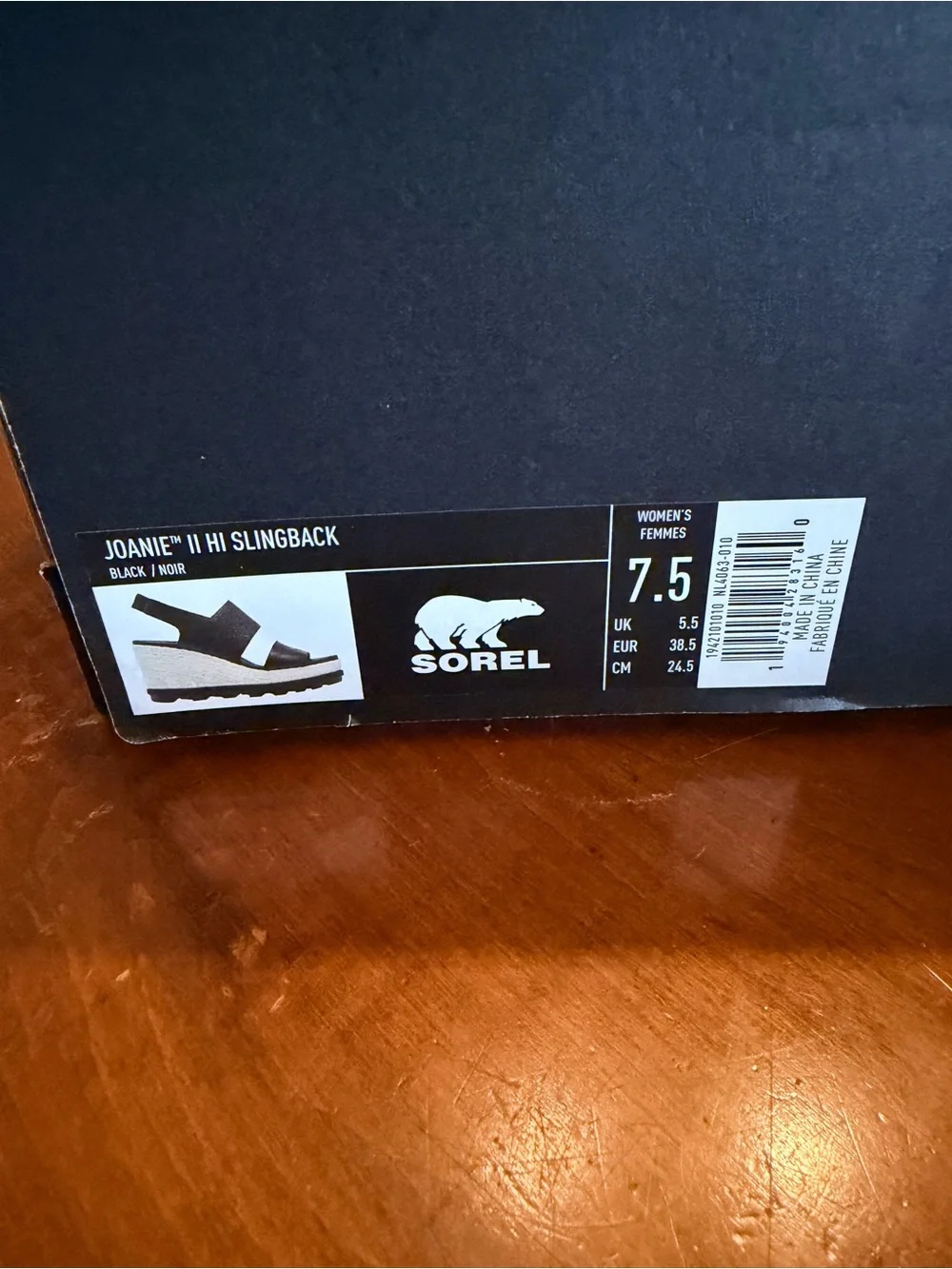 Sorel Black Dual-Strap Wedge Sandals